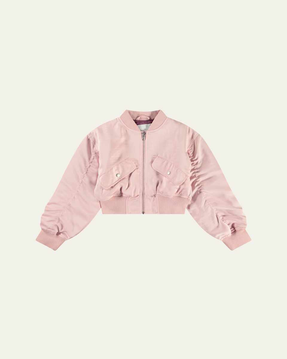 Girl's Hannie Cropped Bomber Jacket